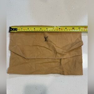 Louis Vuitton Brown Clutch Sized Logo Dust/ Garment Bag